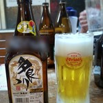 もつ焼 あぶさん - オリオン生と多良川