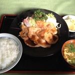 ふじや - 豚ロース味噌焼定食　900円
