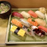 Sushi Yoshi - にぎり１．５人前　1100円