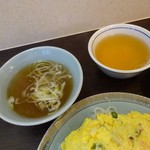 ビーフン東 - 焼きビーフンにはスープが付く