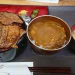 ぶた福 - 豚カレーセット(バラ豚丼)