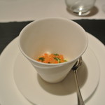 リストランテ カノフィーロ - リコッタチーズとイクラ、バジリコ