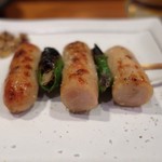 やきとり 正や - 地鶏ウインナー