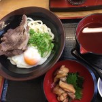 うどん市場 - オリーブ卵、オリーブ、オリーブ地鶏つけぶっかけうどん小