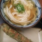 いぶきうどん - ひやかけとちくわ天