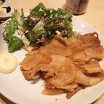 Koshitsu Izakaya Igokochi - 豚バラ肉の生姜焼き