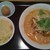 貘 - 料理写真:担々麺と炒飯、ゴマ団子