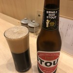 焼鳥 谷口 - スタウト注ぎ後