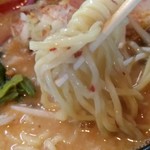 はちまる - 【2018.10.08(月)】辛味噌らーめん(並盛・150g)864円の麺