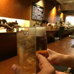 和彩弥 嶋川 - H.30.10.2.昼 ハイボール vs 生ビール de 乾杯♪