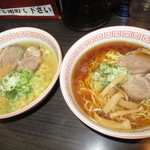 ラーメン ふくや - ２人のラーメン【２０１８年１０月】