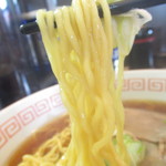 ラーメン ふくや - 醤油ラーメン５００円の麺のアップ【２０１８年１０月】