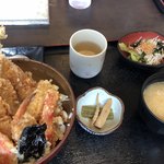 松盛庵 - 海幸天丼です。