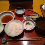 日本橋天ぷら魚新 - 天ぷら定食（天ぷらはこれから）