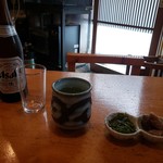 Sushi Gen - お通しと瓶ビール
