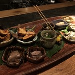 大どころ - 前菜盛り合わせ・・どれも美味しいですし、お酒に合います。