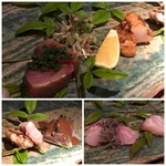 大どころ - ＊「天然鯛」「秋刀魚」「だるま鯛（長崎）」「あら（呼子）」「すま鰹」「だるま鯛・腹身（炙りで）」 何時もながらどれも美味しいですが「あら」と「秋刀魚」が秀逸。