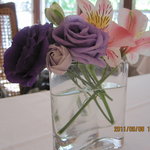 レストラン 桂姫 - テーブルの花