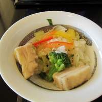 大阪なだ万 - お肉と野菜アップ