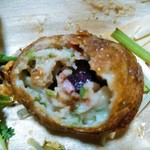 築地銀だこ - 生地にもパクチー