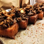 月泉 - 大根餅 秋刀魚醤添え