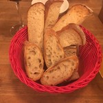 目黒FLAT - 自家製手作りパン盛り合わせ（お代わり自由です） 500円