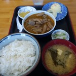 （2018/7月）「もつ煮定食」