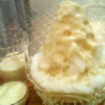 埜庵 - ミルク杏仁ばなな900円*2008.11