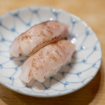 魚がし寿司 - 2018.10 炙ります黒むつ（1貫160円）