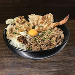 豚バラそば 大谷 - スタミナ丼