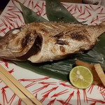 厨 盛田 - 天然真鯛の塩焼き