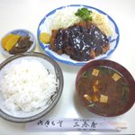 三春屋 - １４５０円　ロース味噌カツ定食