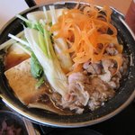 Shabu Shabu Sukiyaki Don Tei - 牛すき鍋（お肉大盛）2018.09.29