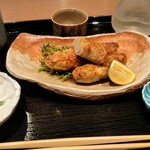 手打ち十割そば 振甫町 縁 - 牛タンつくね