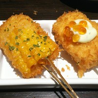 串カツとワイン 揚八 東急プラザ銀座店 - バターコーン、サーモン