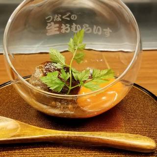 コース限定特製一口ハンバーグ～生オムライス～