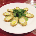 ガラムマサラ - うずらのコフタ パクチーソースを添えて