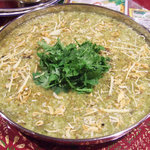 ガラムマサラ - 秋刀魚とパクチーとモロヘイヤのお粥