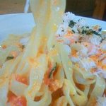 チャヤ ジャルディーノ シロヤマ - GIARDINO SHIROYAMA 生パスタ　ずわい蟹のトマトソース.JPG