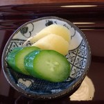 炭焼うなぎ あおいや - 漬物