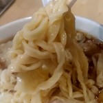 手打ちラーメン 清仁軒 - 【2018.10.09(火)】醤油チャーシューワンタンメン(大盛・232g)1,150円の麺