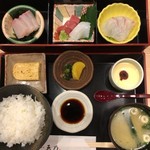 はかた天乃 - 刺身定食