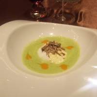 RISTORANTE OZIO - 【半熟卵・ズッキーニPotage】　☆4.5