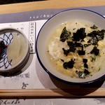 Torafugu Tei - 雑炊、香物