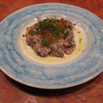 Ata - 寒ぶりと秋茄子 クスクスのタルタル1