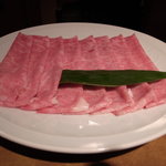 銀座 らん月 - 本日のしゃぶしゃぶ肉-2