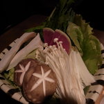 銀座 らん月 - 本日のしゃぶしゃぶ野菜