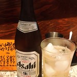 伸喜 - 瓶ビールと梅酒サワー