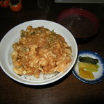 天ぷら 水谷 - お昼のかき揚げ天丼