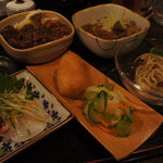 煮込みと惣菜 かん乃 - 今回のセット